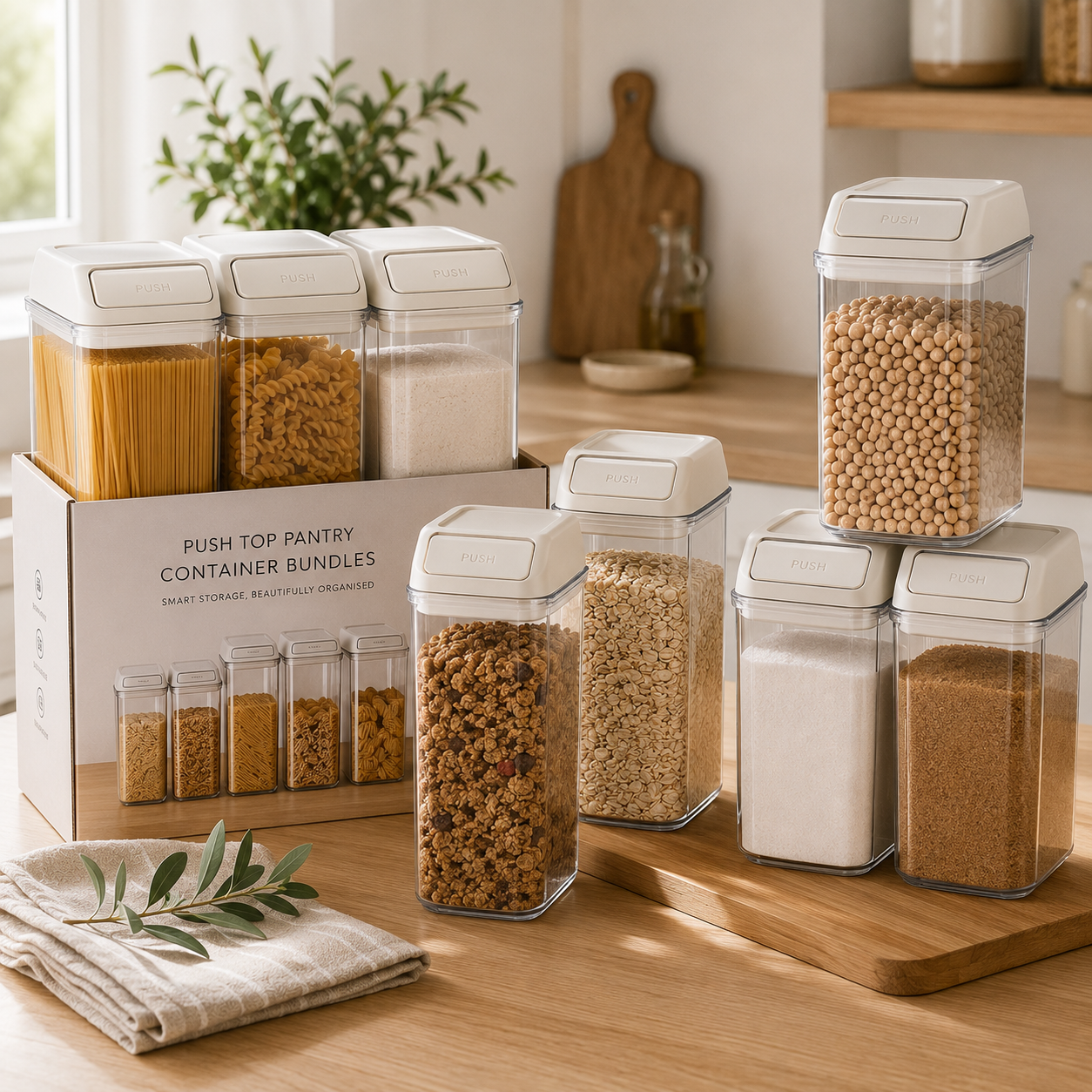 Push Top Pantry Container Bundles