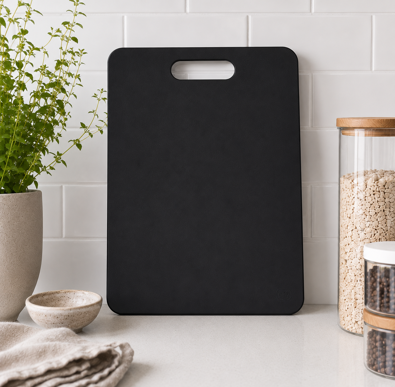 Wood Fibre Chopping Board - Medium Black