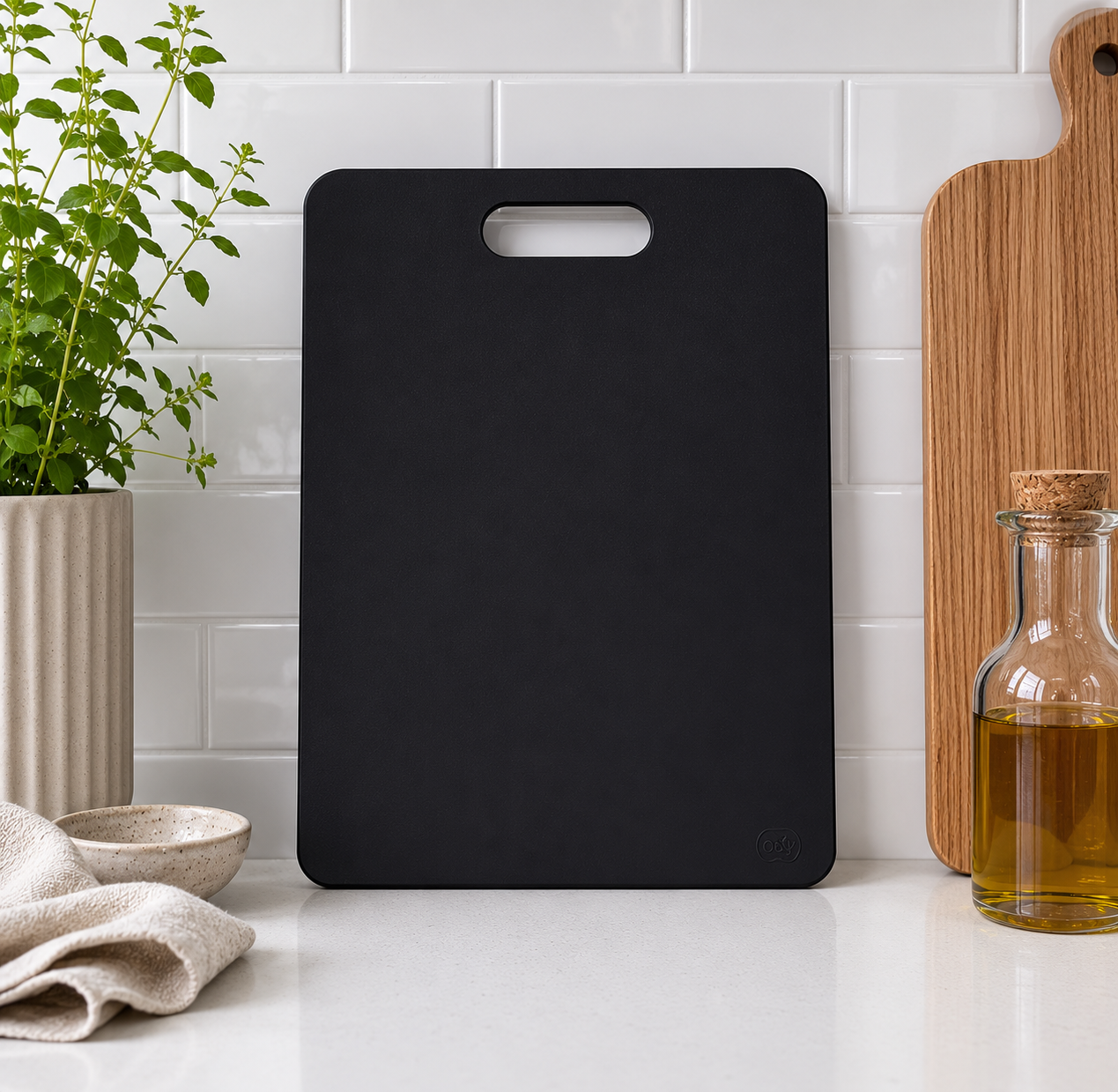Wood Fibre Chopping Board - Medium Black