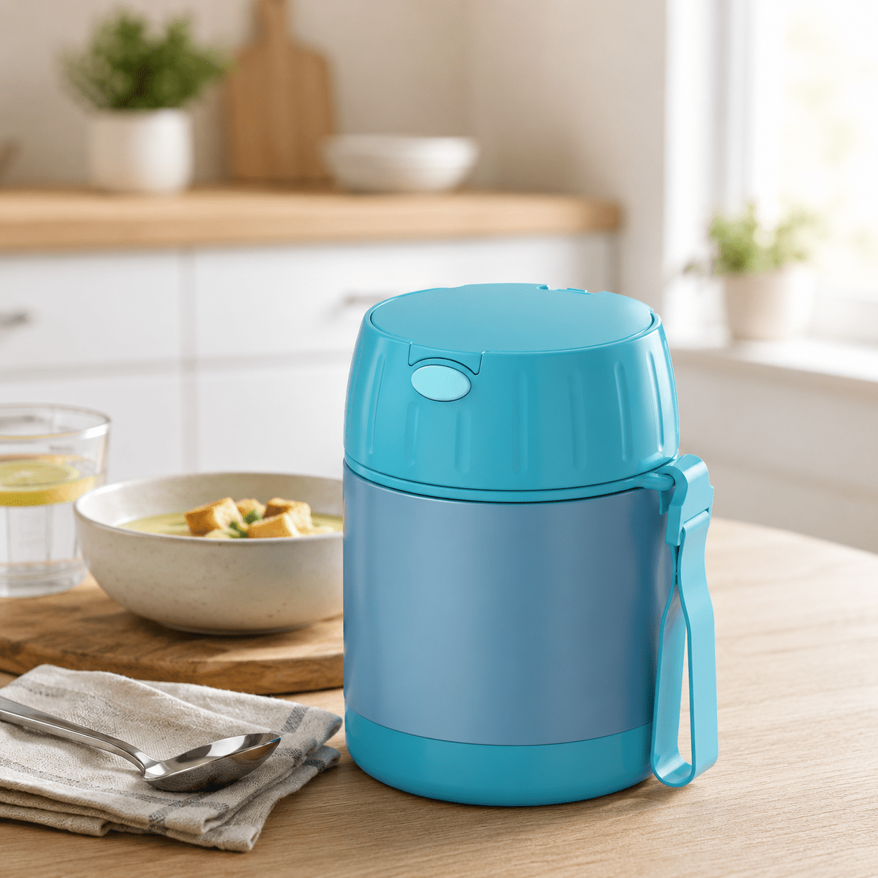 Insulated Soup Jar 300ml - With Spoon - Luma & Home