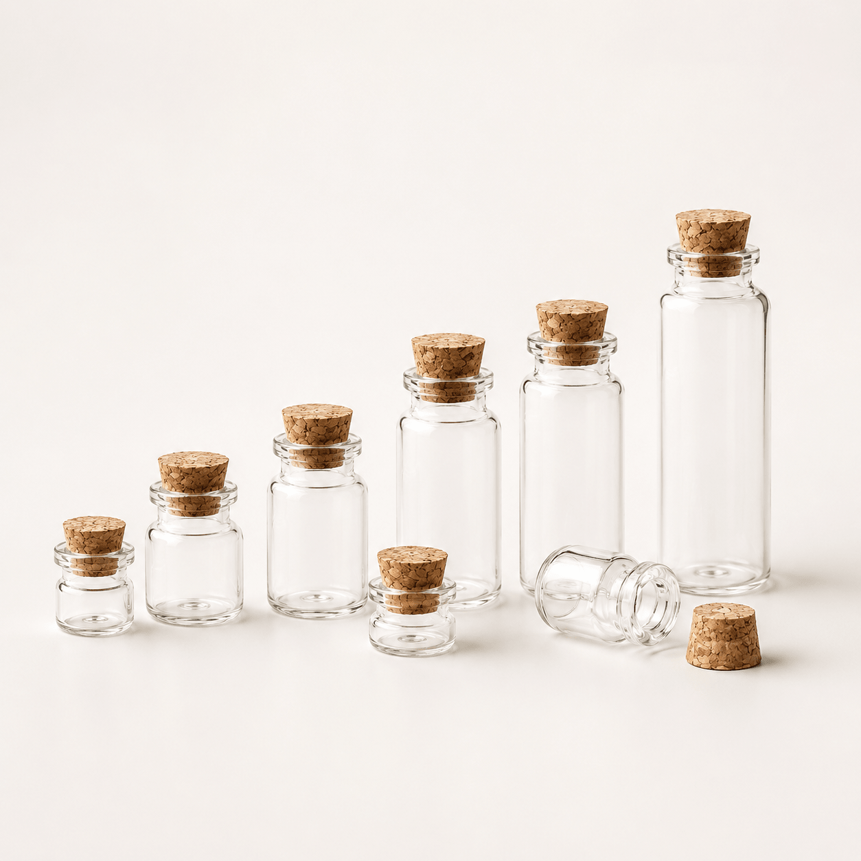 Mini Glass Jar with Cork Lid - Luma & Home