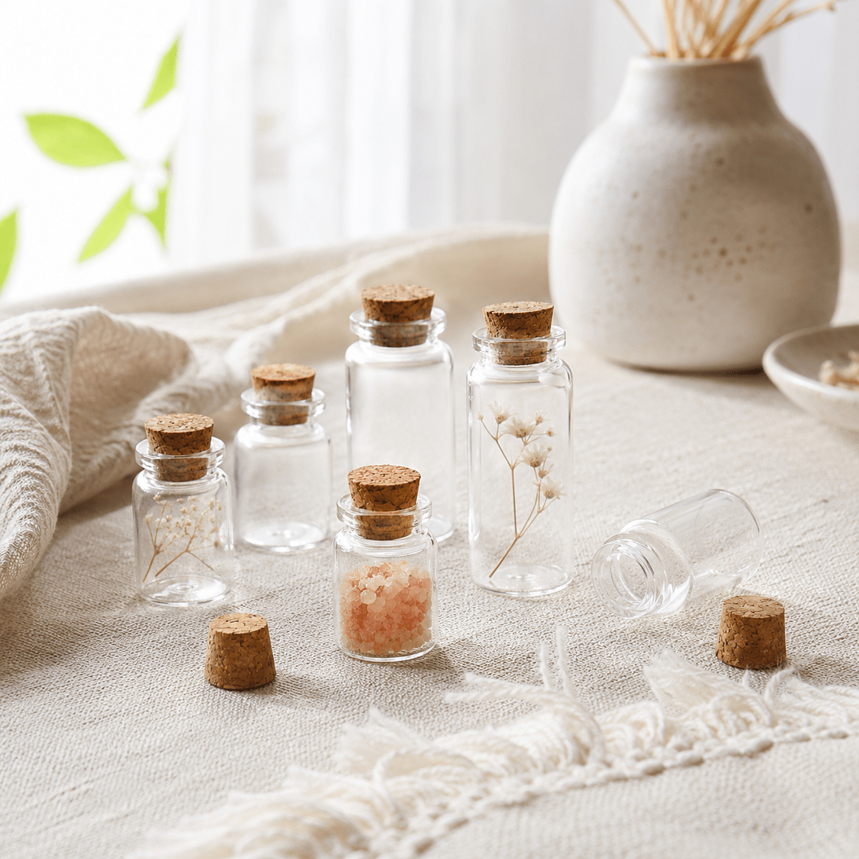 Mini Glass Jar with Cork Lid - Luma & Home