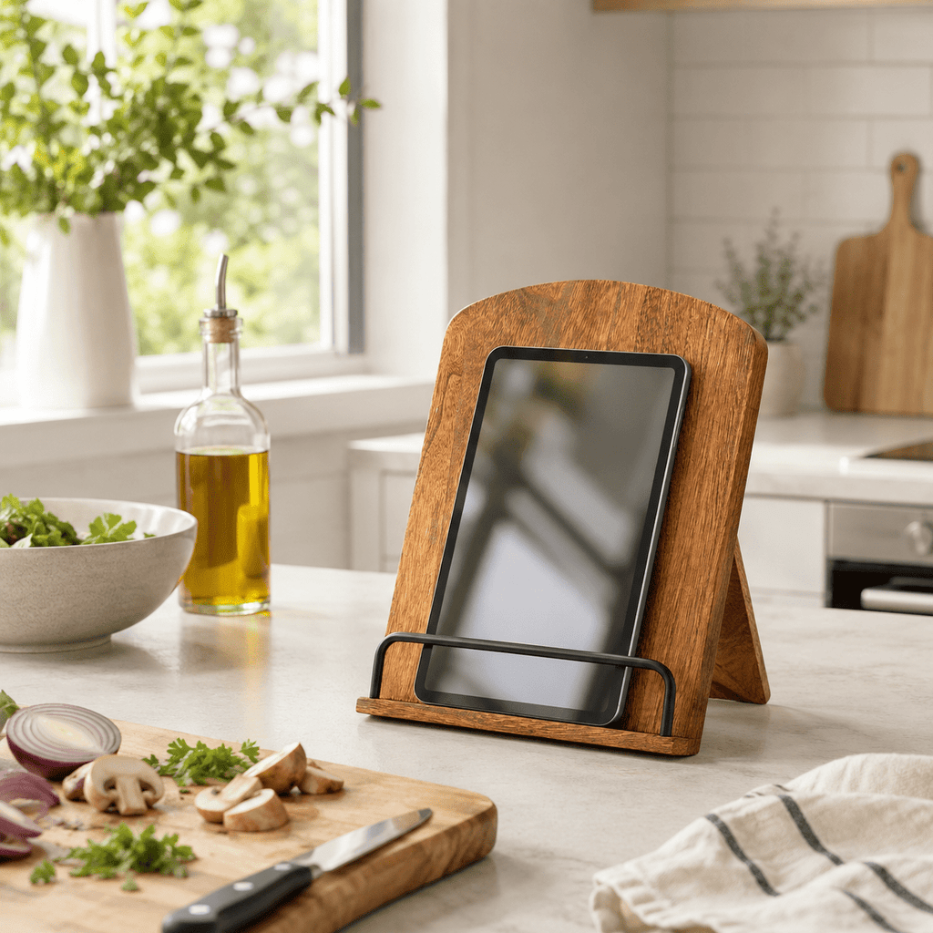 Solid Wood Cookbook Stand - Luma & Home