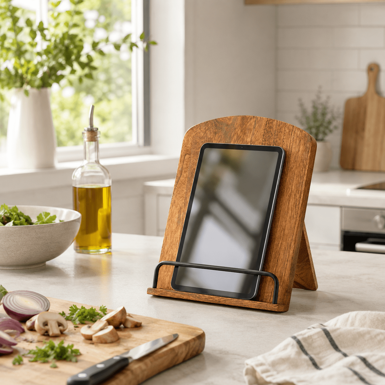 Solid Wood Cookbook Stand - Luma & Home