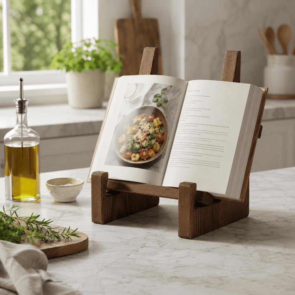 Rustic Adjustable Cookbook Stand - Luma & Home