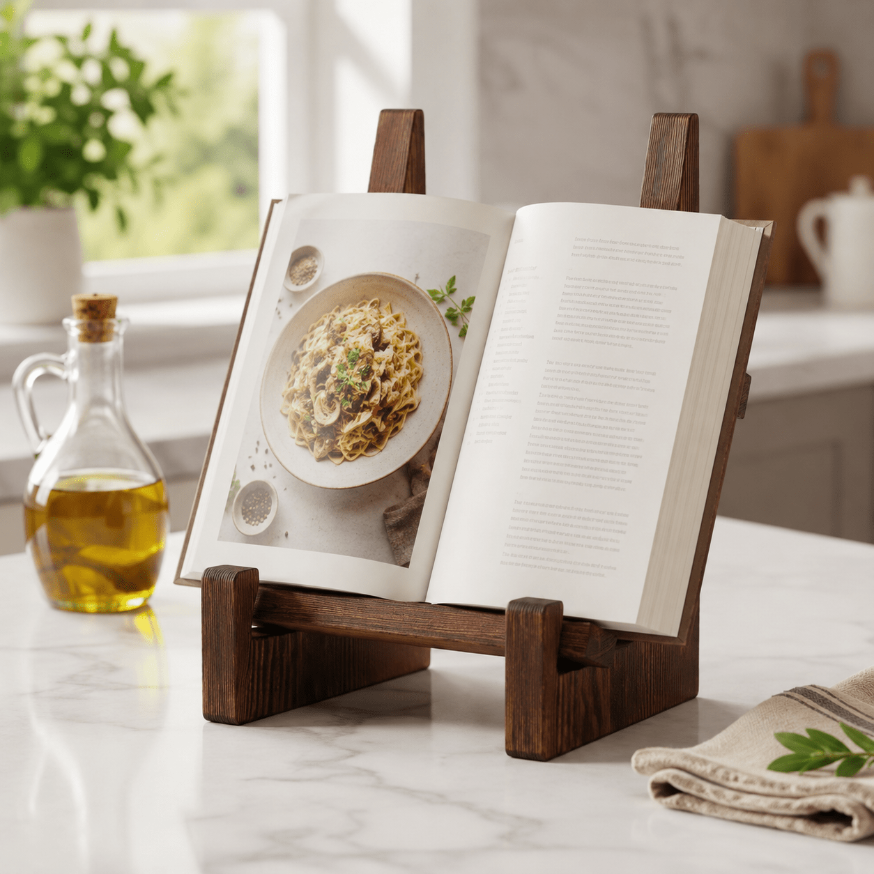 Rustic Adjustable Cookbook Stand - Luma & Home