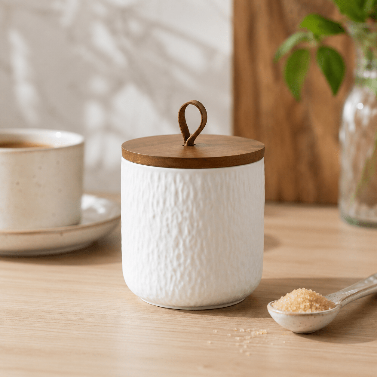 Airtight Ceramic Sugar Jar - 260ml - Luma & Home