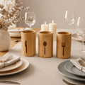 Bamboo Utensil Holder - Set of 3 - Luma & Home