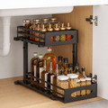 2-Tier Under-Sink Organiser with Pull-Out Drawer - Luma & Home