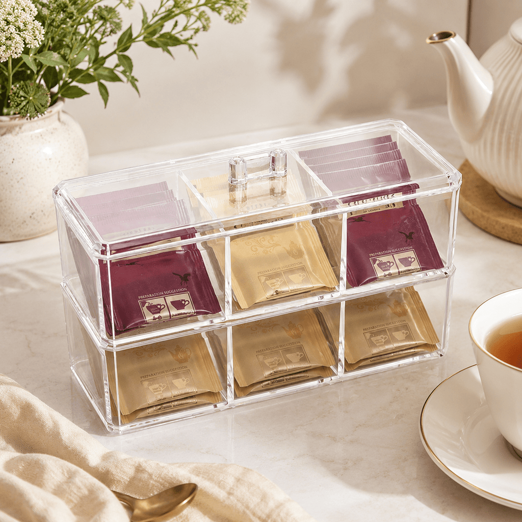 Clear Acrylic Tea Bag Organiser - Luma & Home