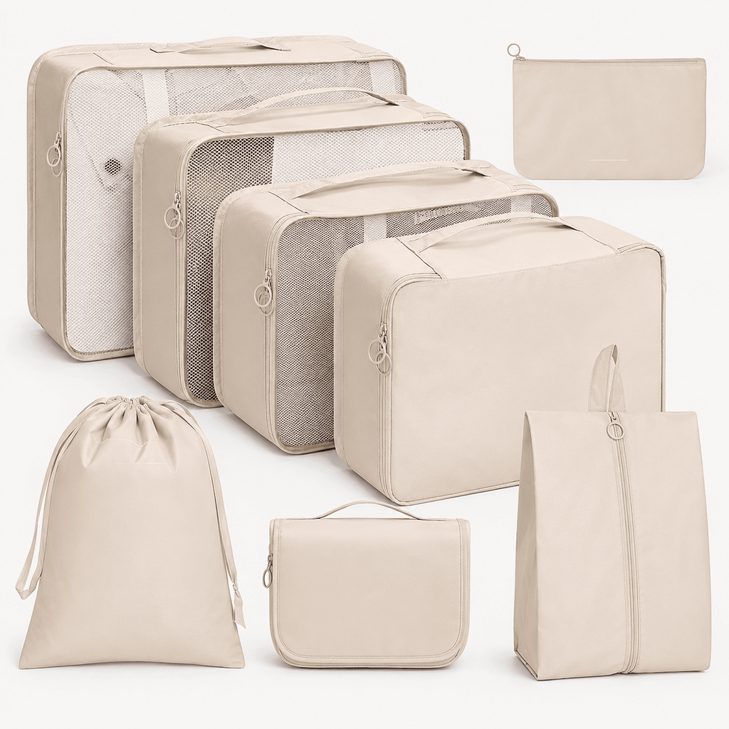 Waterproof Oxford Packing Cube Set - 8 Piece - Luma & Home