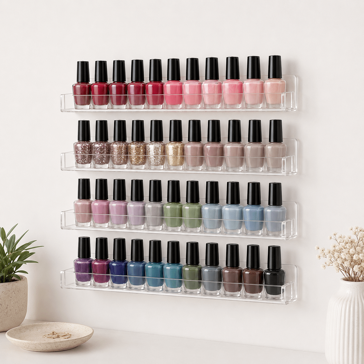 Wall Mount Nail Polish Organiser - Luma & Home