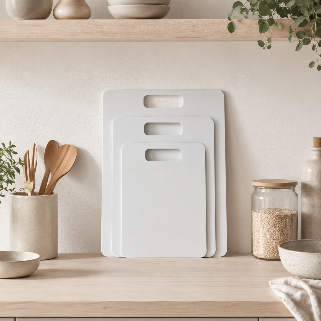 Wood Fibre Chopping Board - 3 Set Grey/White