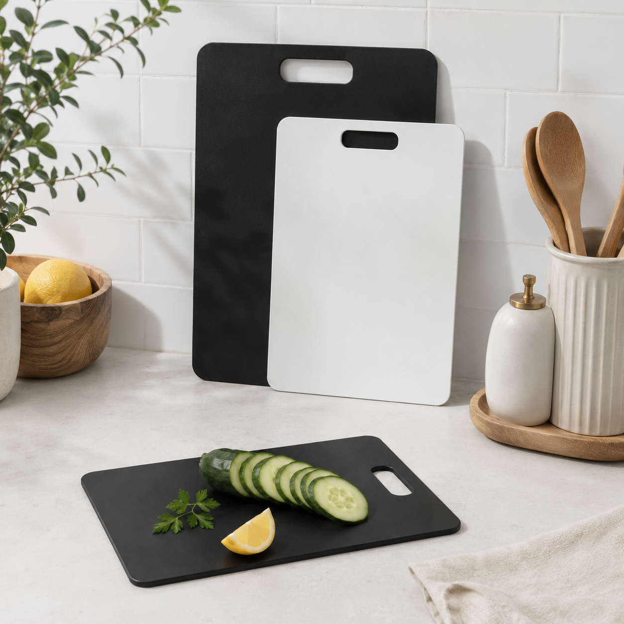 Wood Fibre Chopping Board - 3 Set Mixed v1