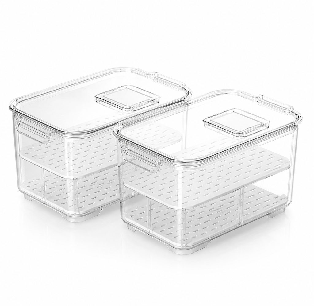 Fresh Keeper Fridge Storage Containers - 2 Set