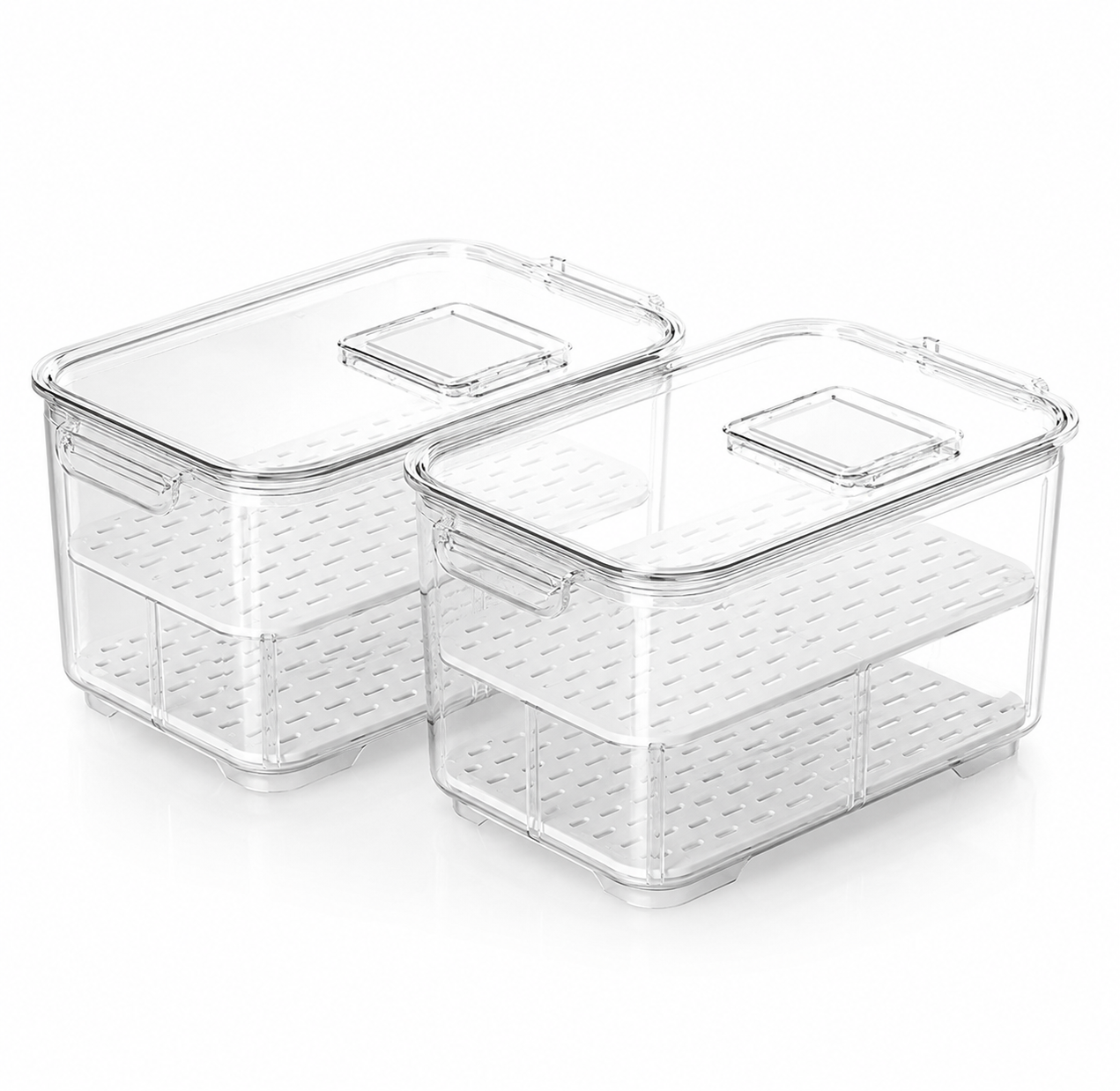 Fresh Keeper Fridge Storage Containers - 2 Set