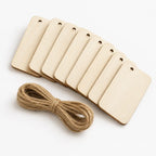 Bamboo Swing Tag - 8 Set Labels & Stickers bamboo, bundle, free-uk-delivery, kitchen, labels-and-stickers, luma-and-home, set, under-sink-storage