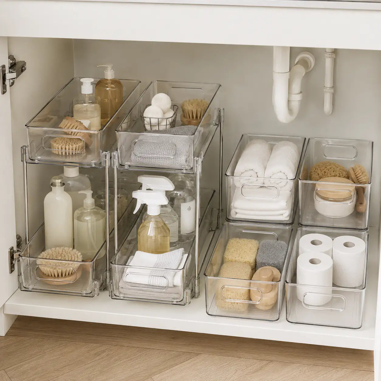 Clearview Under Sink Storage Set Under Sink Storage bundle, free-uk-delivery, luma-and-home, set, under-sink, under-sink-storage