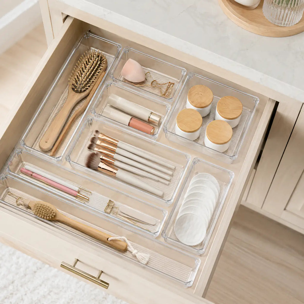 Clear Drawer Organiser Set Drawer Organisers bundle, color-clear, drawer-organisation, drawer-organisers, free-uk-delivery, kitchen, luma-and-home, set