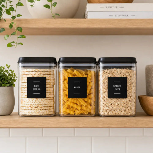 Complete Pantry Sticker Set - 156 Stickers - Black - Luma & Home