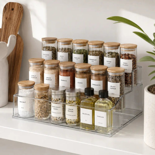 Clear Spice Rack - Large - Luma & Home