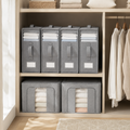 Linen Storage Box 6 Set - Pebble Grey