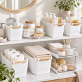 Bathroom Storage & Organisation Set in a bright home storage setting