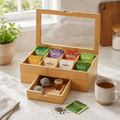 Clear Tea & Coffee Packet Drawer Organiser – 2 Tier - Luma & Home