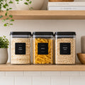 Complete Pantry Sticker Set - 156 Stickers - Black
