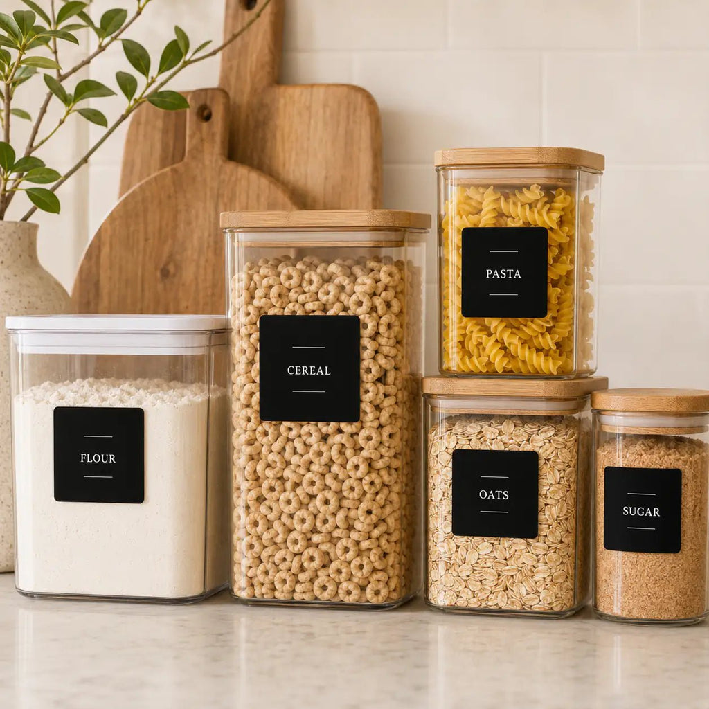 Complete Pantry Sticker Set - 156 Stickers - Black – view 3