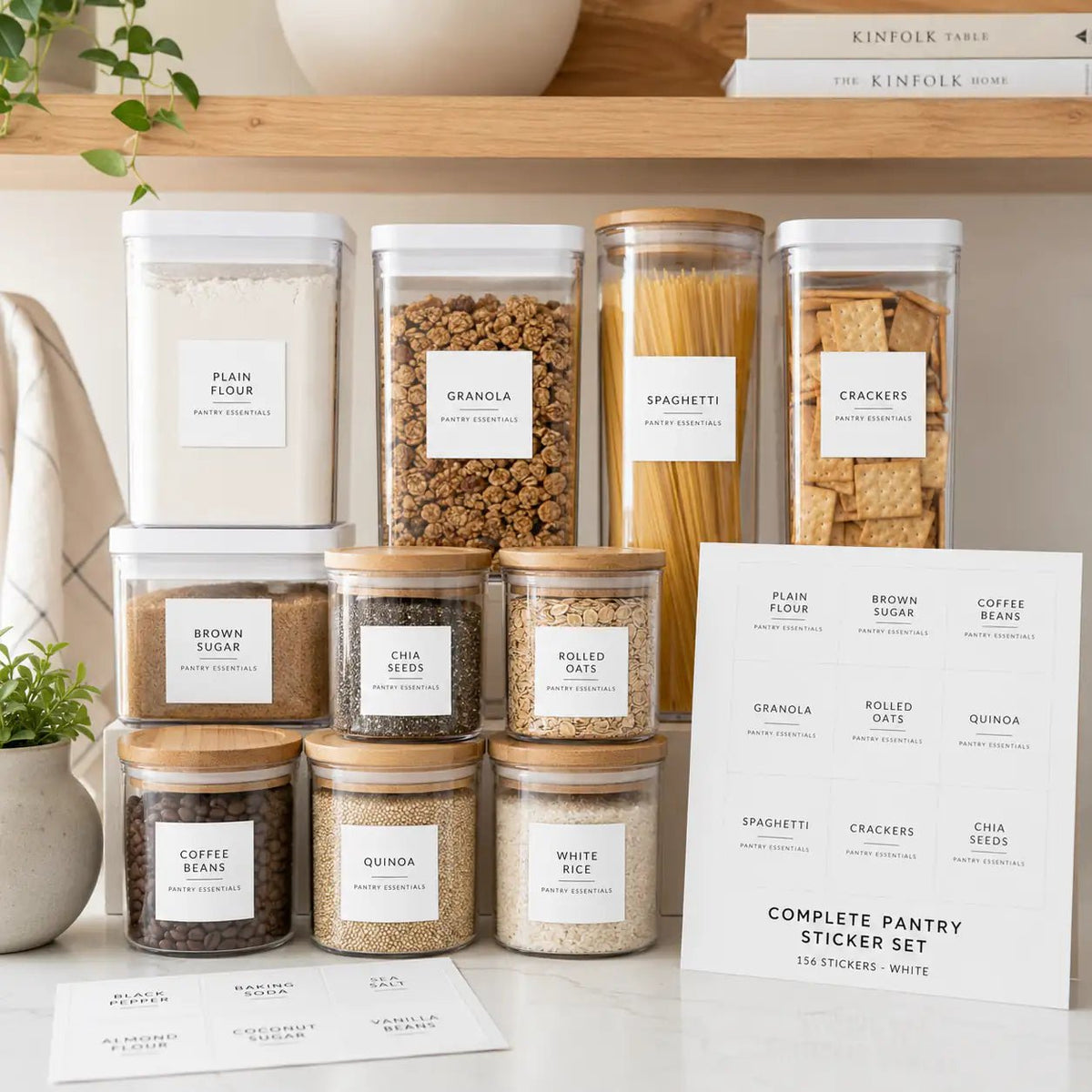 Complete Pantry Sticker Set - 156 Stickers - White – view 2