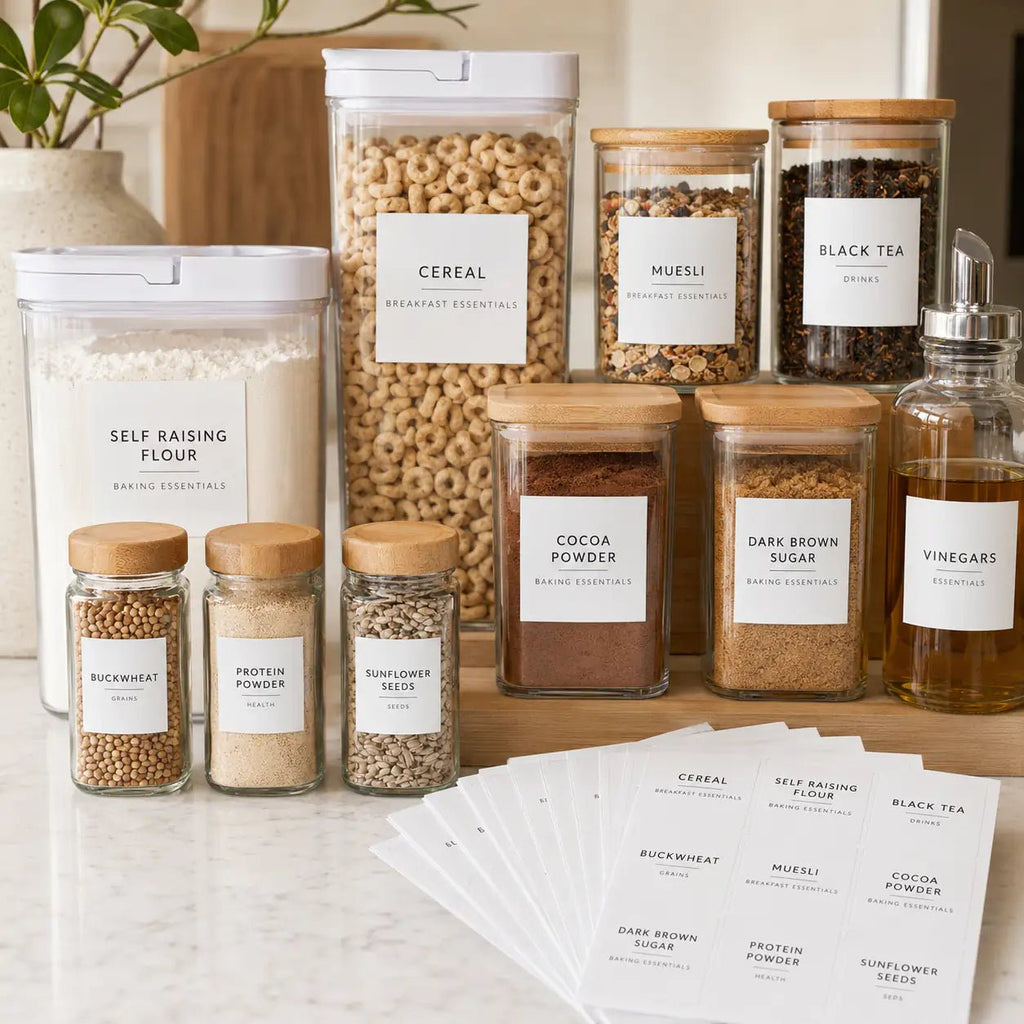Complete Pantry Sticker Set - 156 Stickers - White – view 3