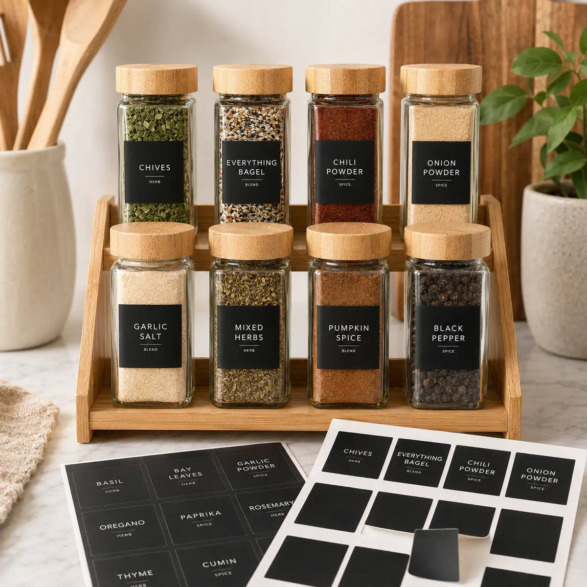 Complete Spice Sticker Set - 110 Stickers - Black – view 2