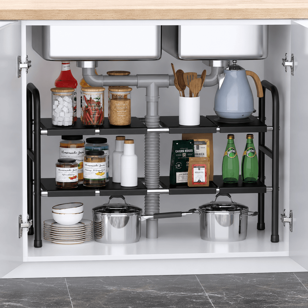Expandable Under-Sink Storage Shelf - Luma & Home
