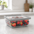 Glass Food Storage Container 1940ml - Rectangle - Grey