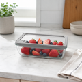 Glass Food Storage Container 820ml - Rectangle - Grey