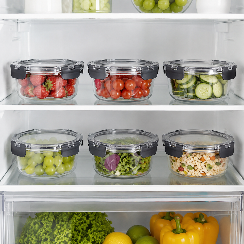 Glass Food Storage Containers - 635ml 6 Set Round – view 2