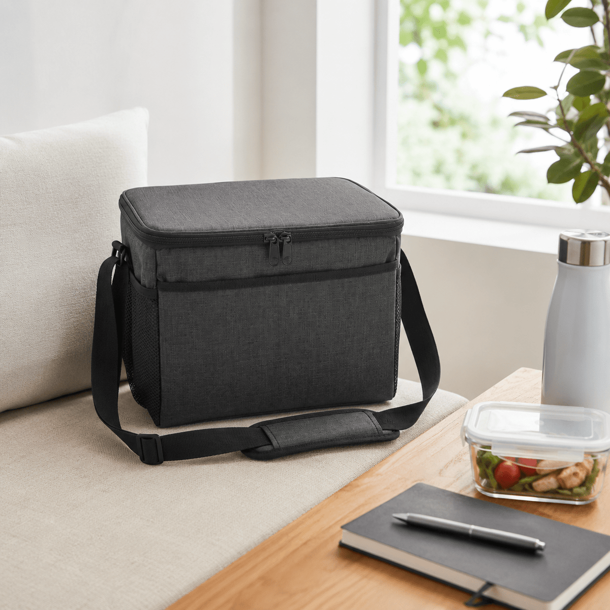 Insulated Meal Prep Bag 20L - Grey – view 3