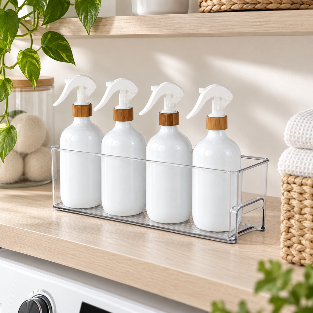 Laundry Storage Tray - Small in a bright organised home setting