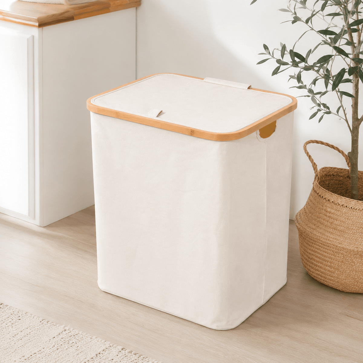 Linen / Laundry Basket with Lid – view 4