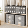 Linen Storage Box 12 Set - Pebble Grey