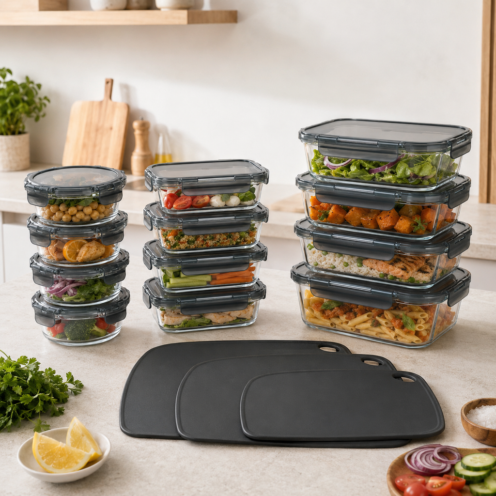 Meal Prep / Chopping Board Bundle - Black - Large – view 3