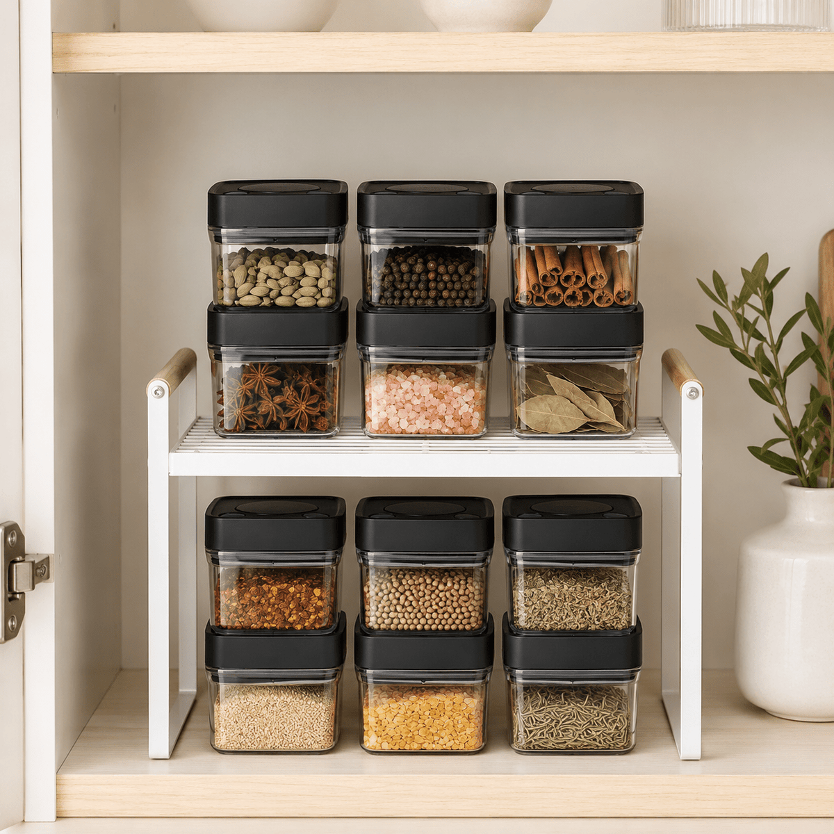Minimalist Spice Storage Set - Black – view 2