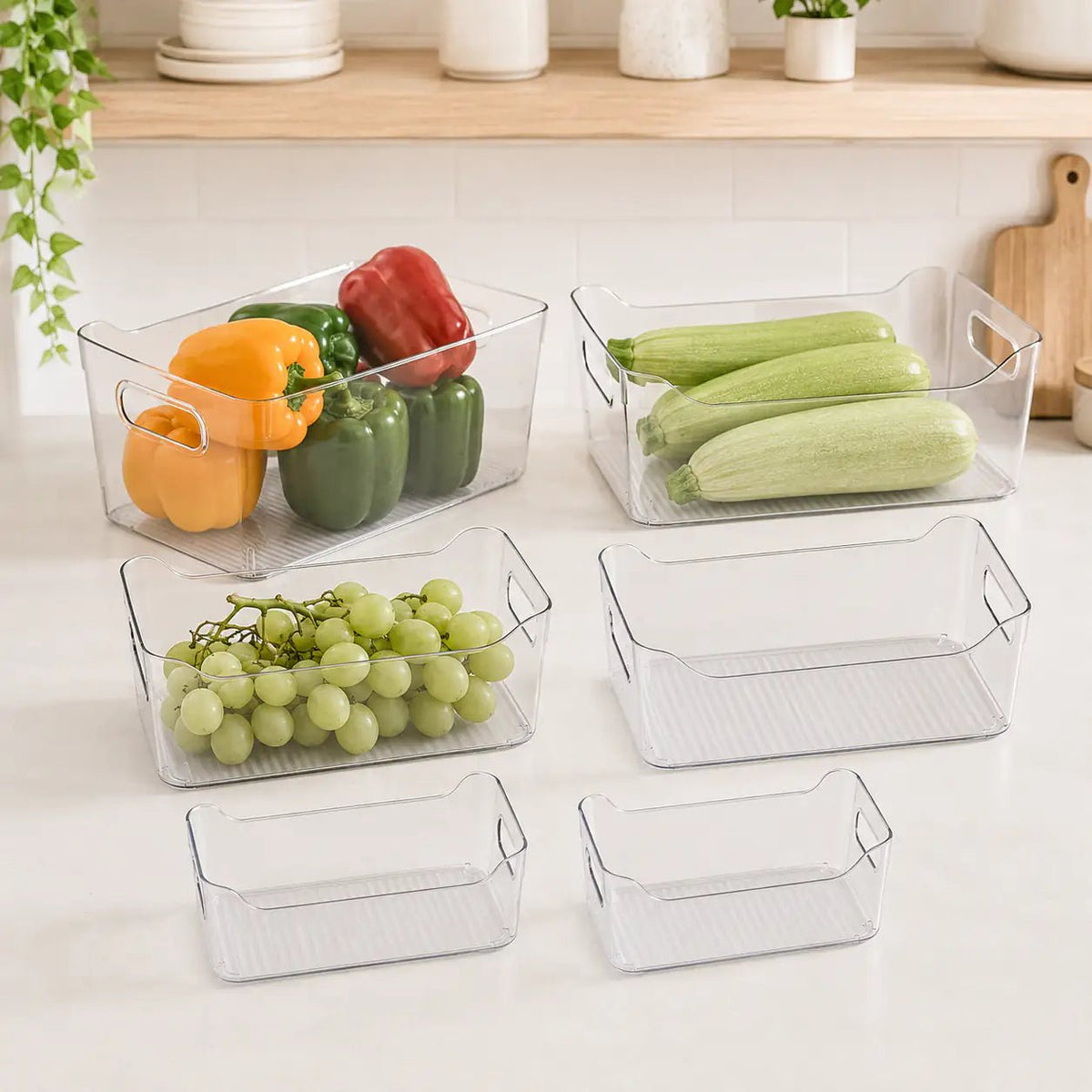 Pantry / Fridge Clear Storage Tub Set – view 2