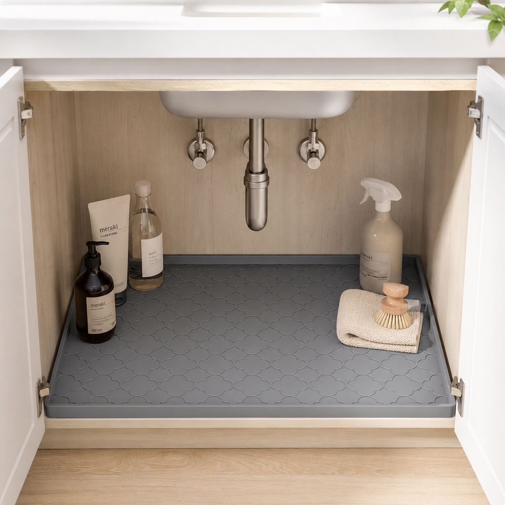 Premium Silicone Under-Sink Leak Mat – 4 Sizes – Medium