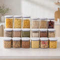Push Top Pantry Container 15 Set - White Lid