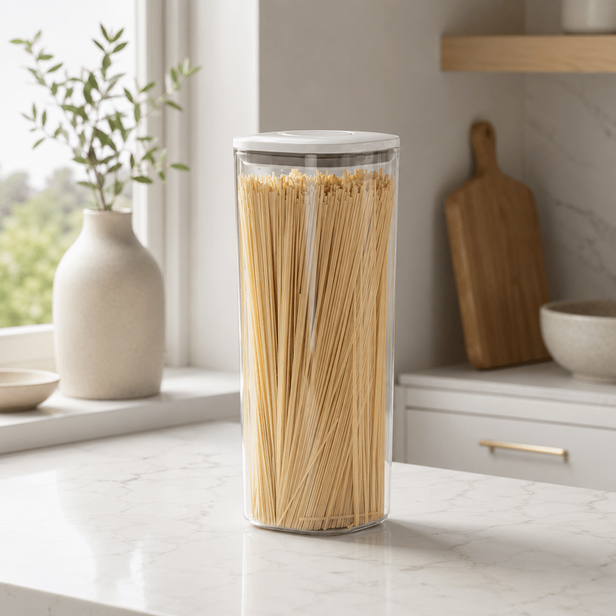 Push Top Pantry Container 2L - White Lid