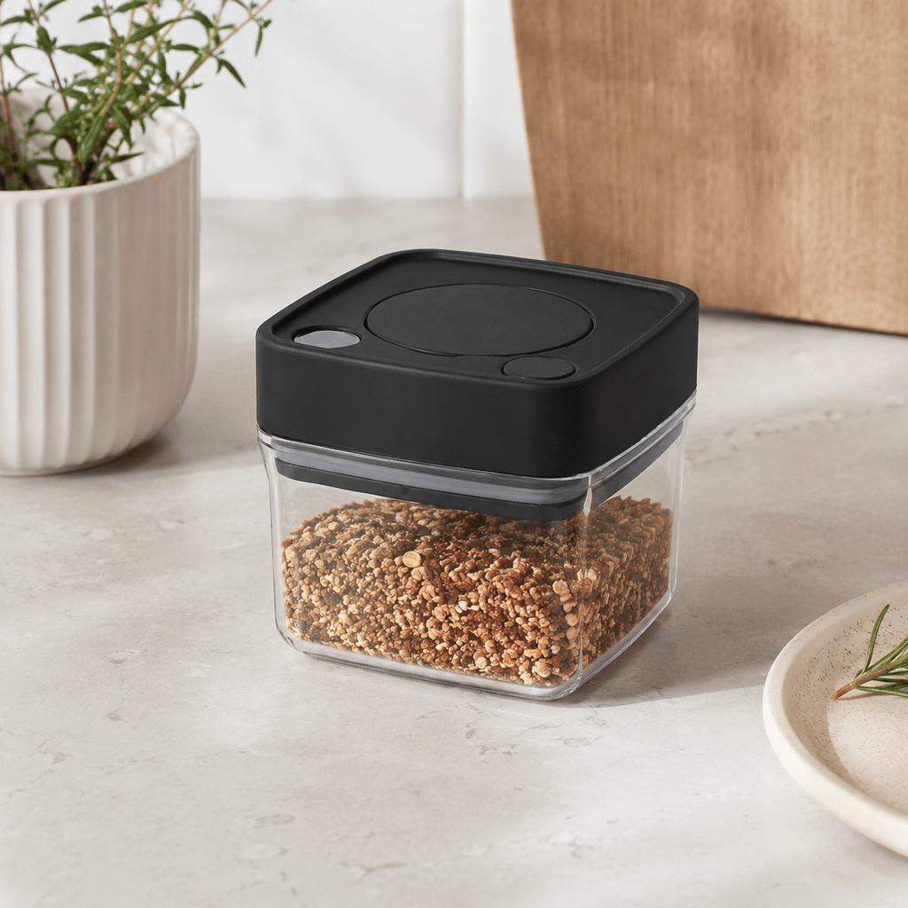 Push Top Spice Container 320ml - Black Lid – view 3