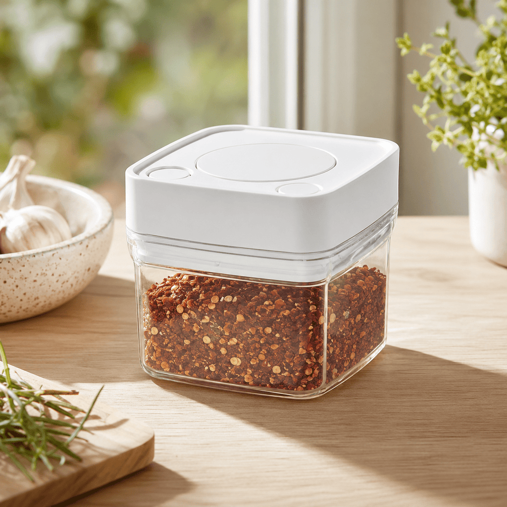 Push Top Spice Container 320ml - White Lid – view 3