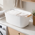Storage Tub w/ Wooden Handle - Large